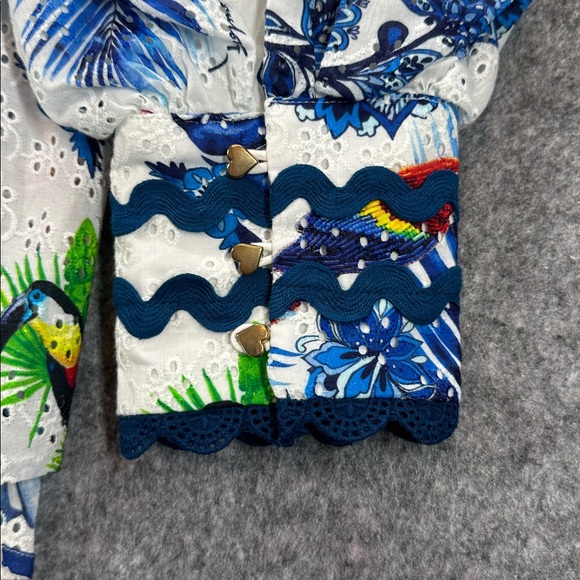 Emily Lovelock Hailey Blouse Toucan Print Size XS US 2-4 - Picture 10 of 15